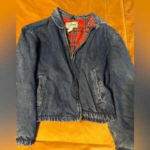 Vintage L.L.Bean denim flannel lined jacket - M